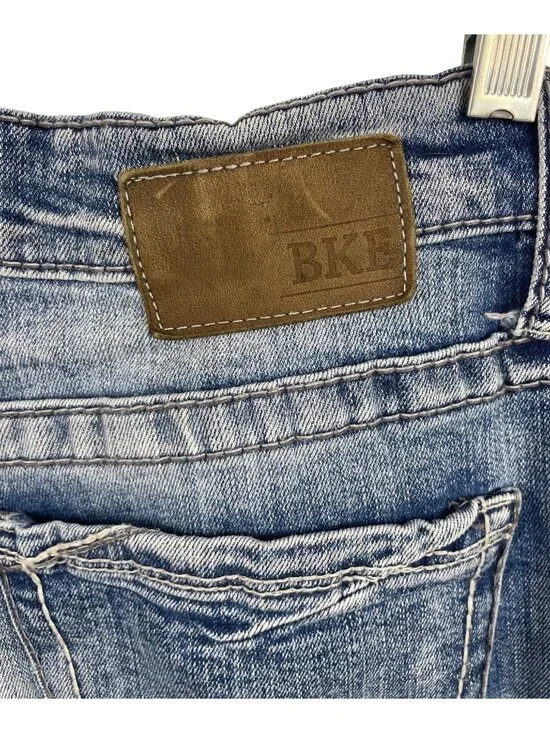 BKE Jake Straight Leg Medium Wash Denim Jeans Mens Size 33XL 33x36 - Picture 5 of 9